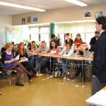 Deputy Supervisor Frongillo discusses public service with high school students
