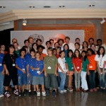 Deputy Supervisor Frongillo with international youth at the U.N. climate negotiations